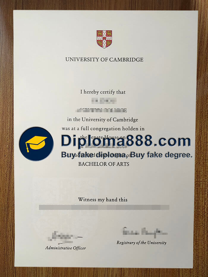 buy fake University of Cambridge degree