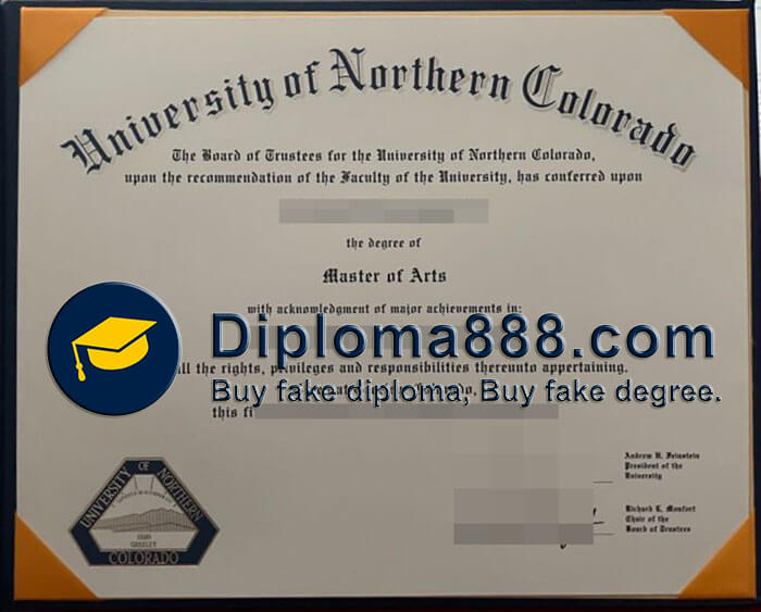 buy fake University of Northern Colorado degree