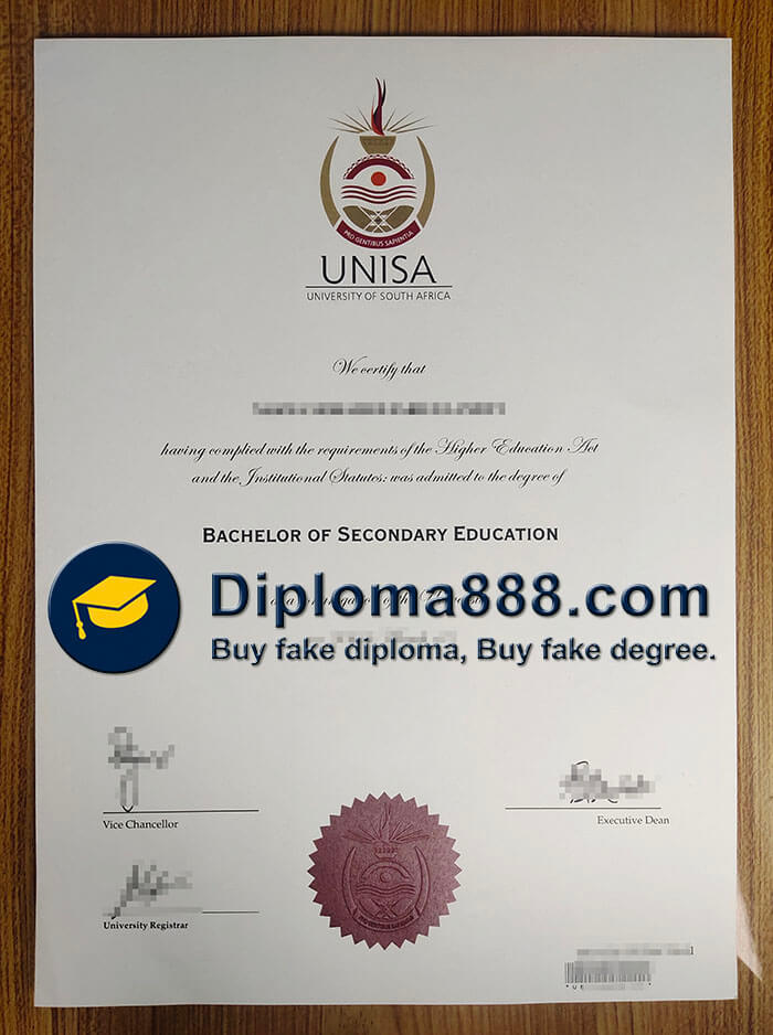 buy fake University of South Africa degree, buy fake degree