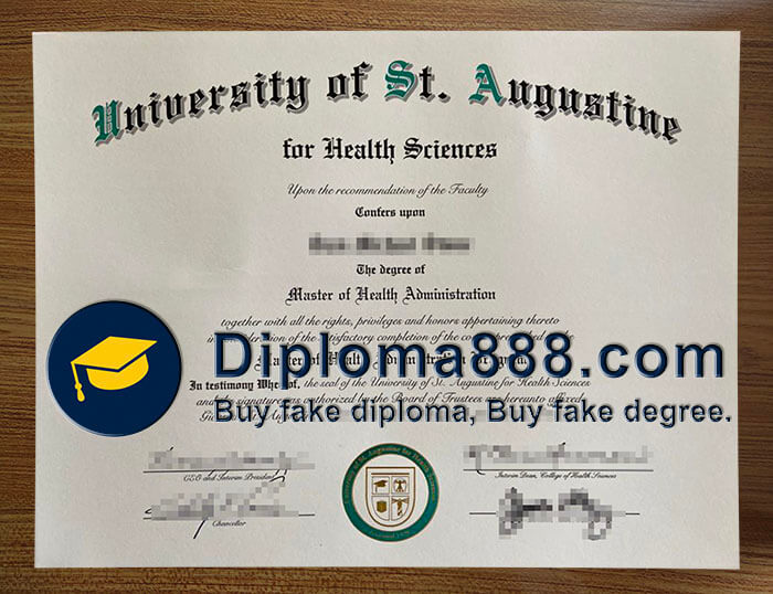 buy fake University of St. Augustine degree
