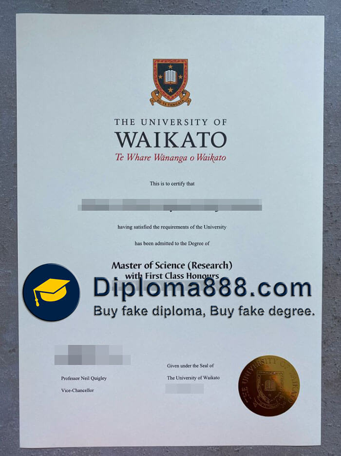 buy fake University of Waikato degree