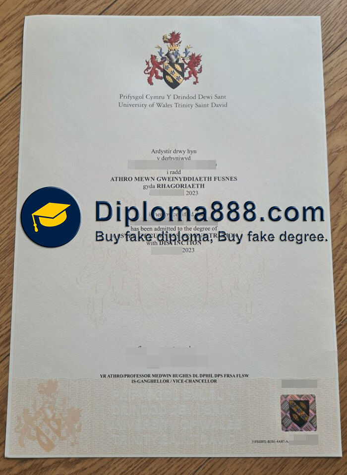 buy fake University of Wales Trinity Saint David degree