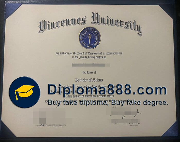 buy fake Vincennes University degree