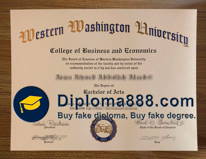 buy fake Western Washington University degree