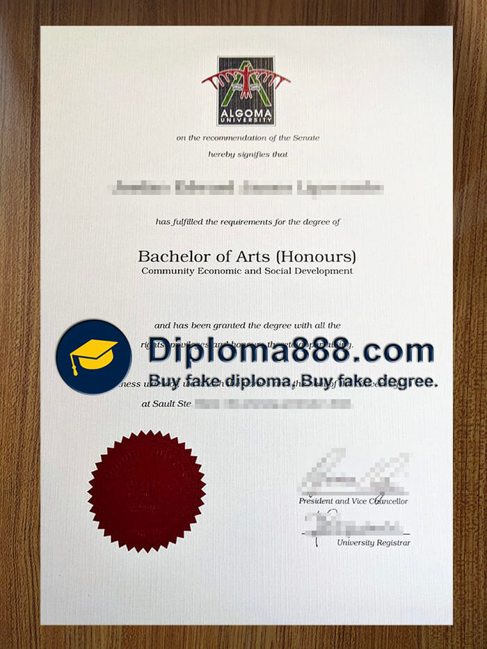 buy fake Algoma University degree