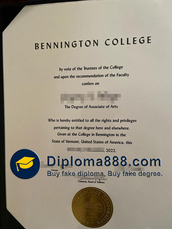 buy fake Bennington College degree