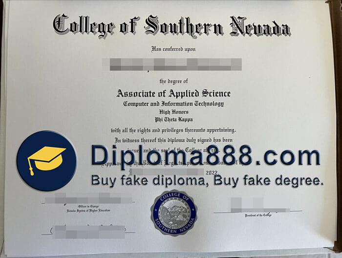 buy fake College of Southern Nevada degree