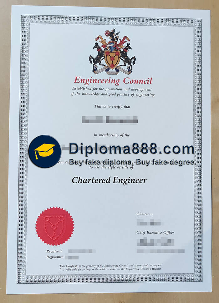 buy fake Engineering Council certificate