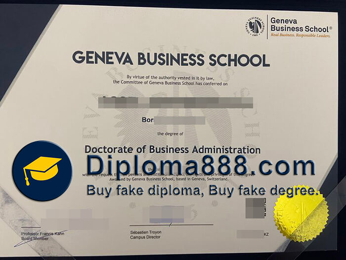 buy fake Geneva Business School degree