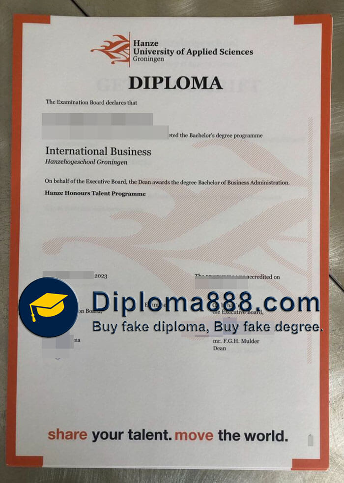 buy fake Hanze University of Applied Sciences degree