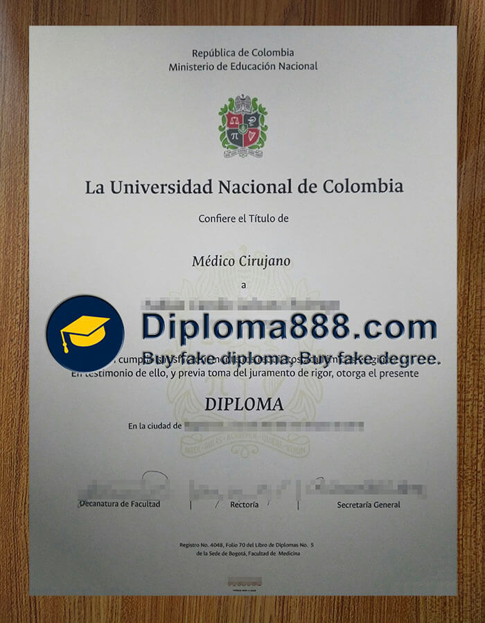 buy fake La Universidad Nacional de Colombia degree