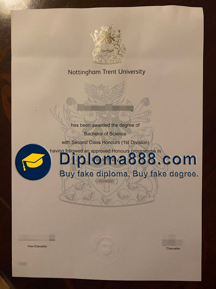 buy fake Nottingham Trent University degree