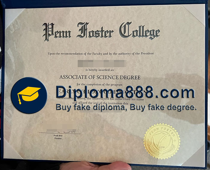 buy fake Penn Foster College degree