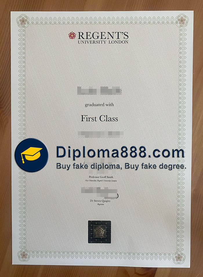 buy fake Regent's University London degree