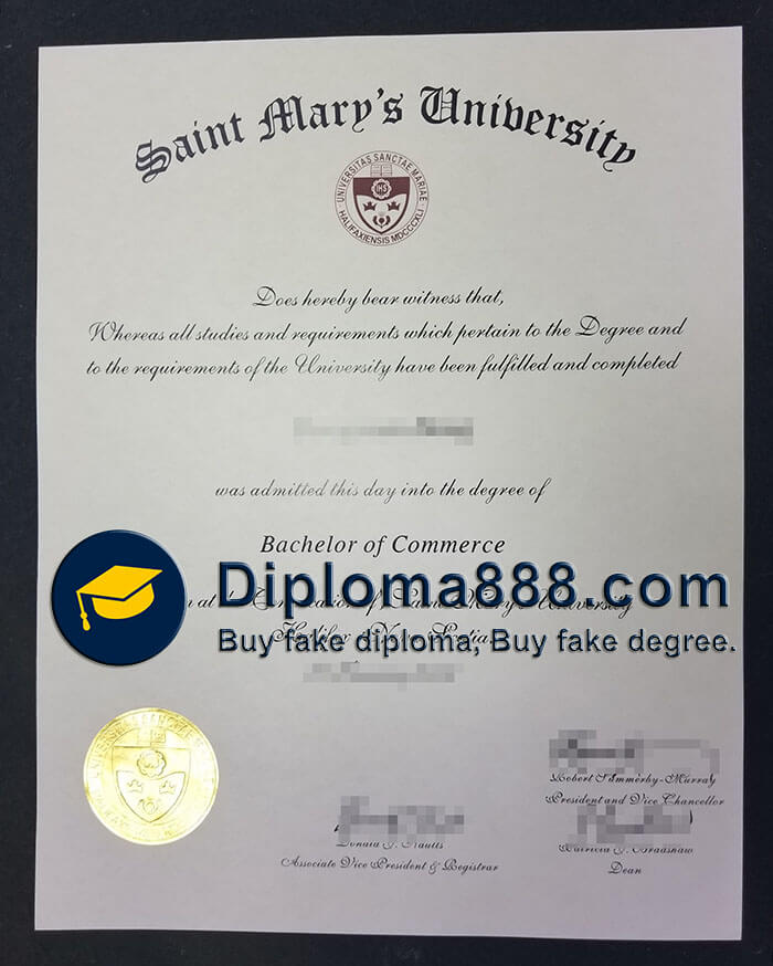 buy fake Saint Mary's University degree