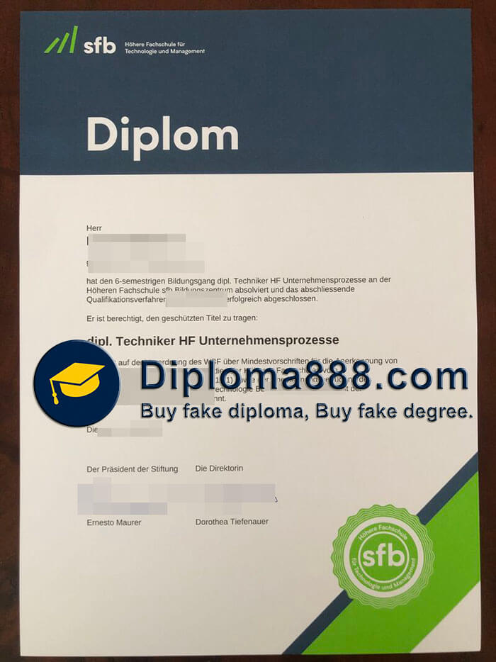 buy fake Sfb Bildungszentrum diploma