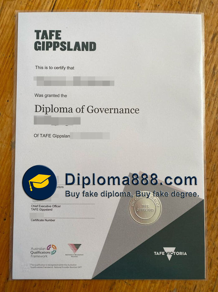 buy fake TAFE Gippsland diploma