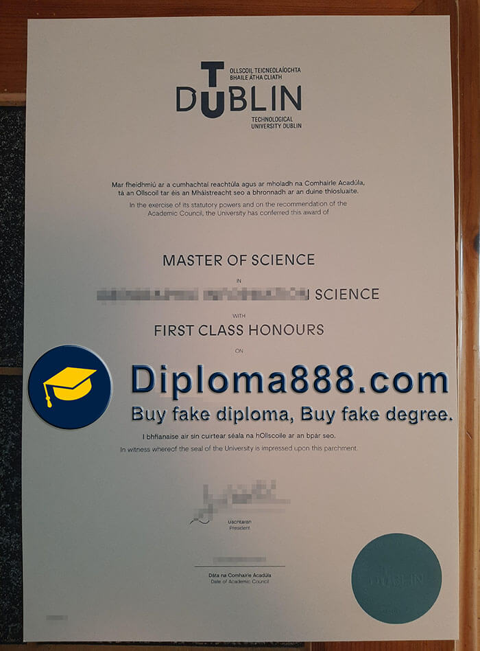 buy fake Technological University Dublin degree