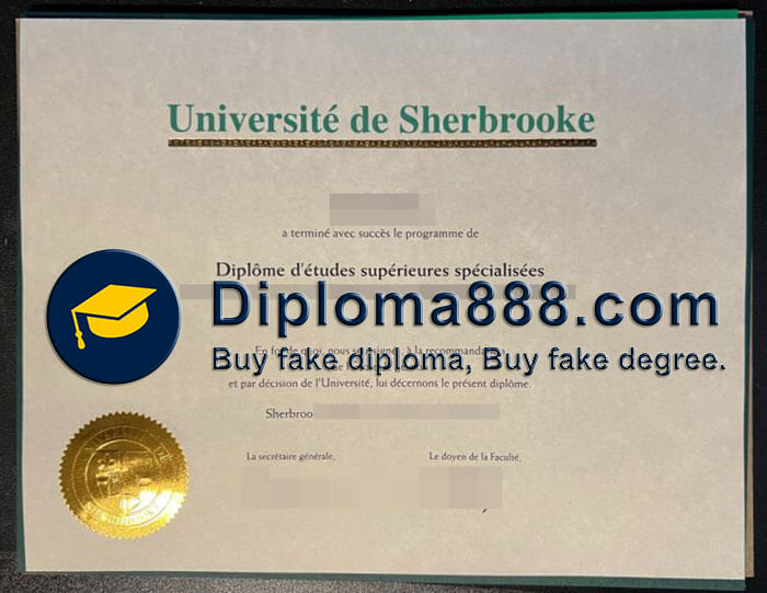buy fake Université de Sherbrooke degree