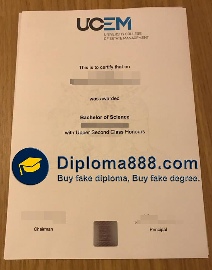 buy fake University College of Estate Management degree