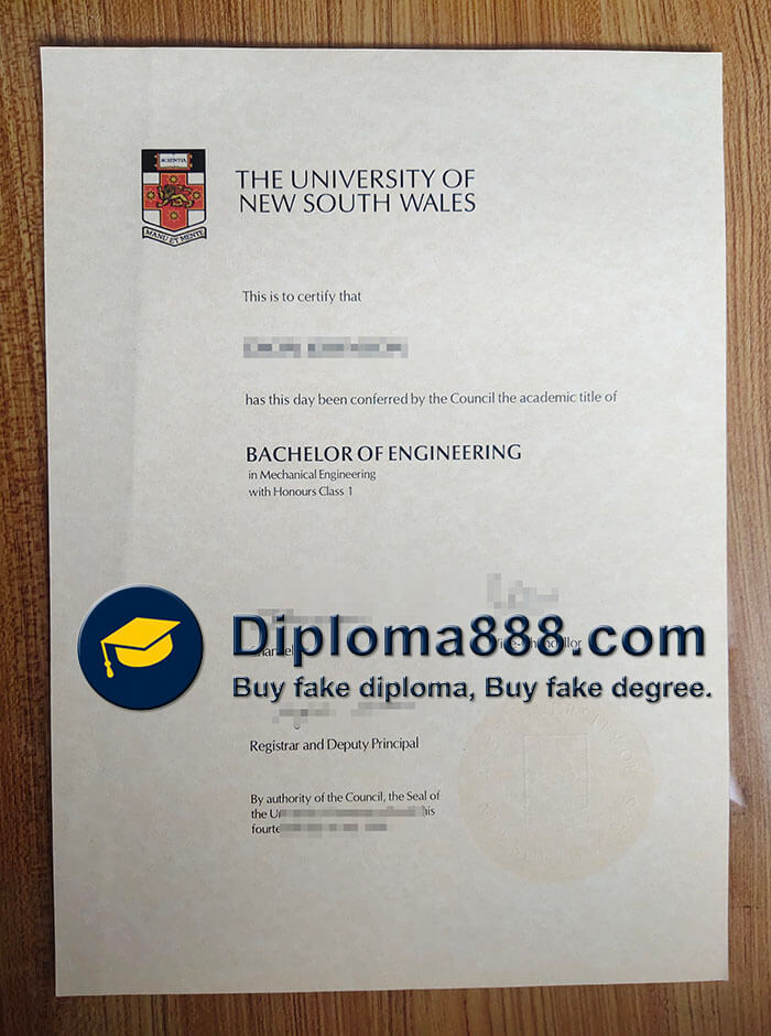 buy fake University of New South Wales degree