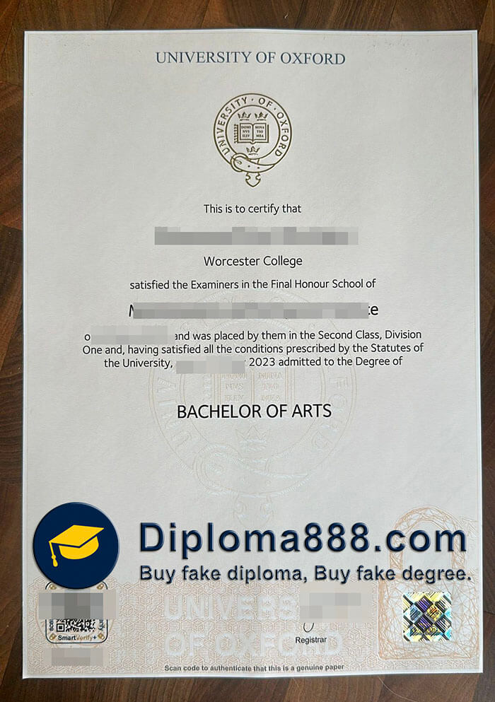 buy fake University of Oxford diploma