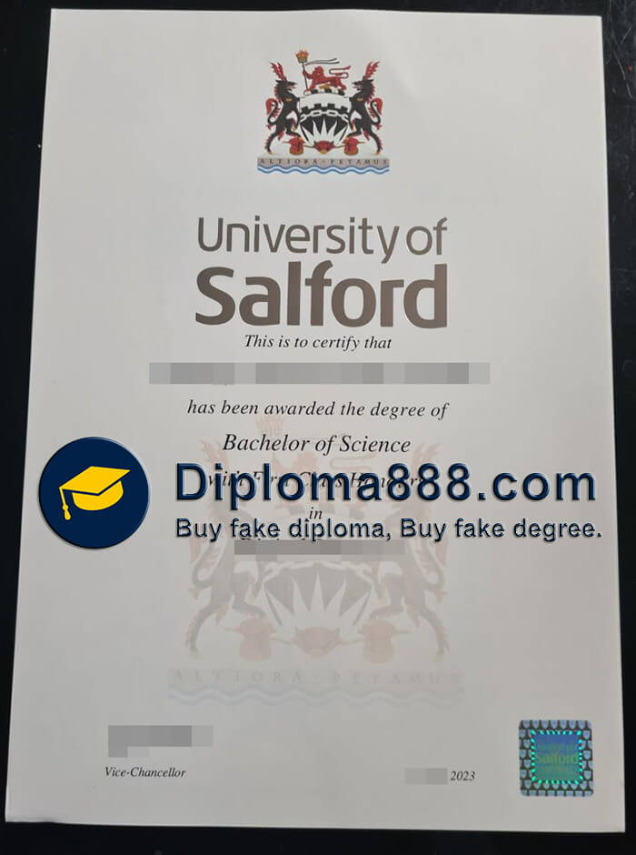 buy fake University of Salford degree