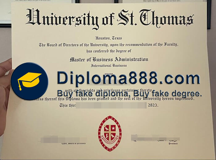 buy fake University of St. Thomas degree
