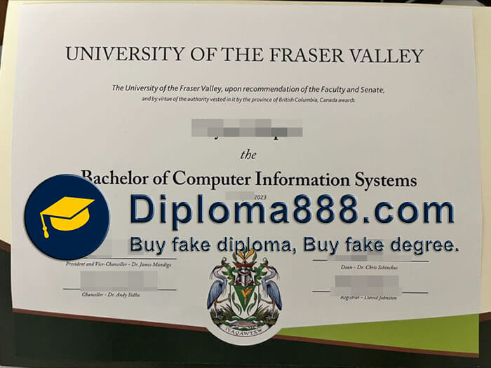 buy fake University of The Fraser Valley degree