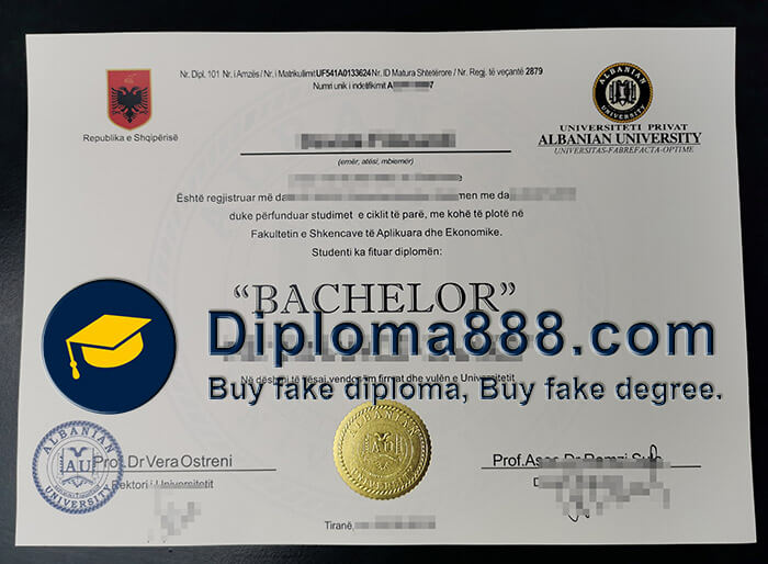 buy fake Albanian University degree