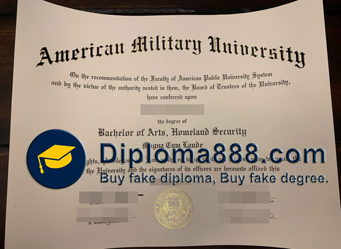 buy fake American Military University degree