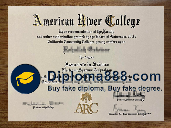 buy fake American River College degree