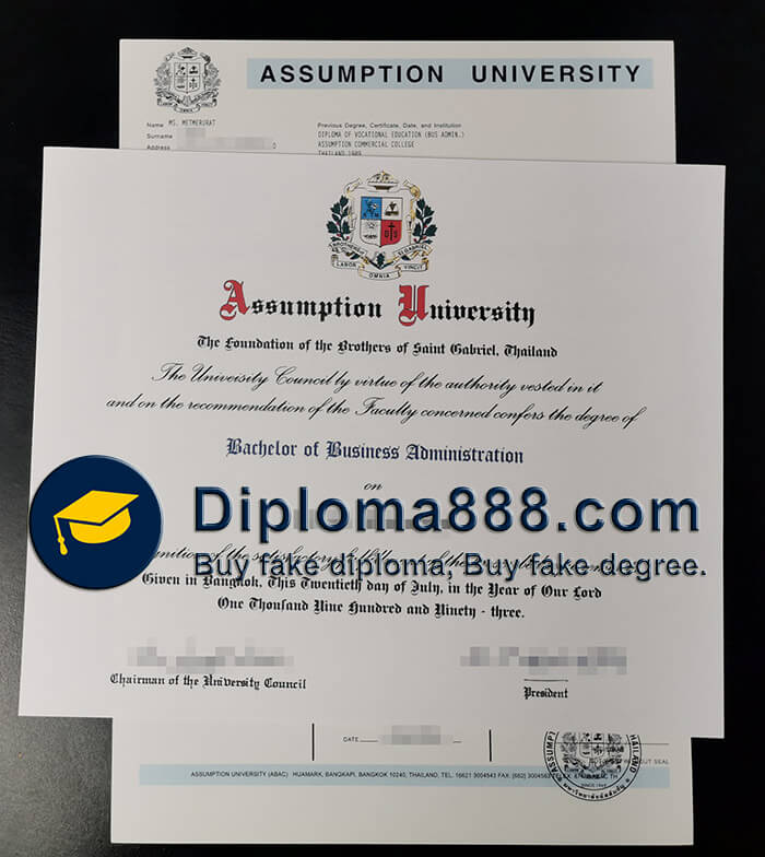 buy fake Assumption University degree