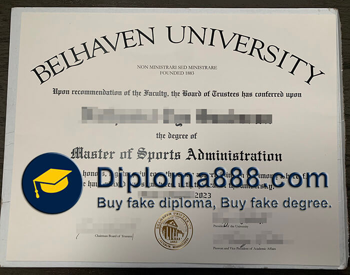 buy fake Belhaven University degree