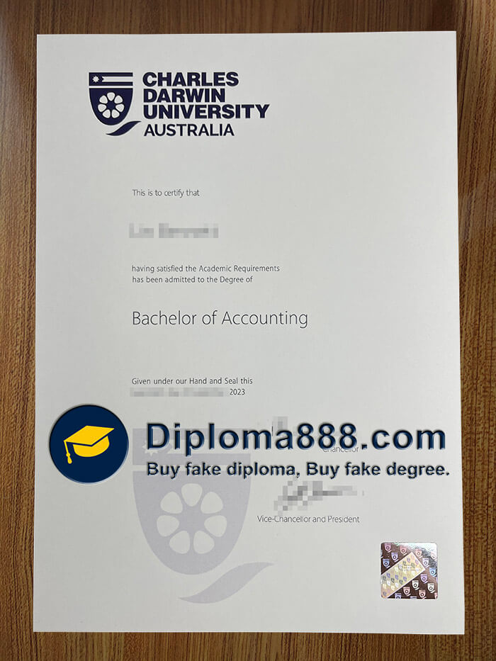 buy fake Charles Darwin University degree