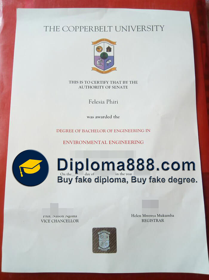 buy fake Copperbelt University degree