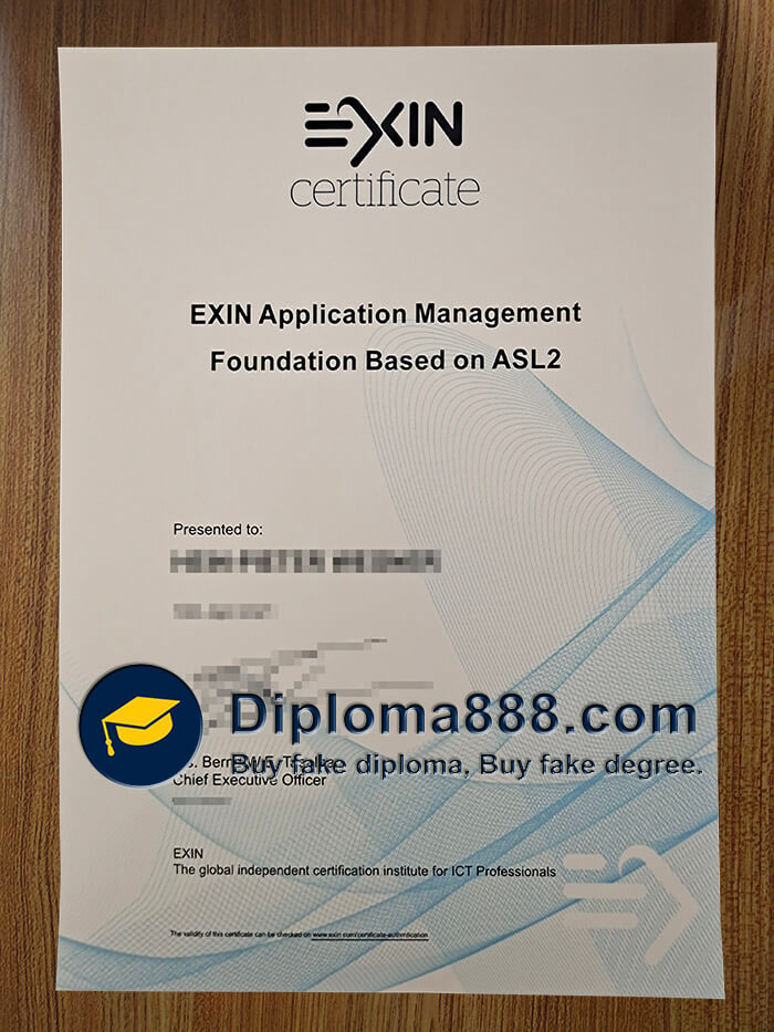 buy fake EXIN certificate