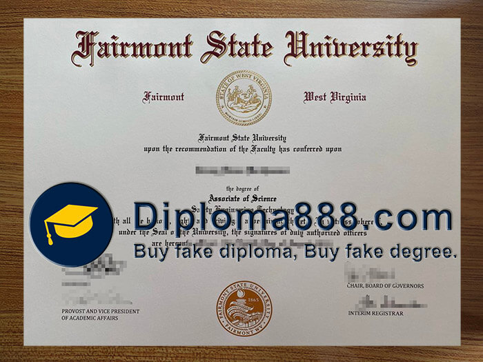 buy fake Fairmont State University degree