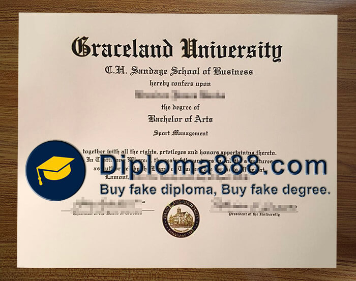 buy fake Graceland University degree