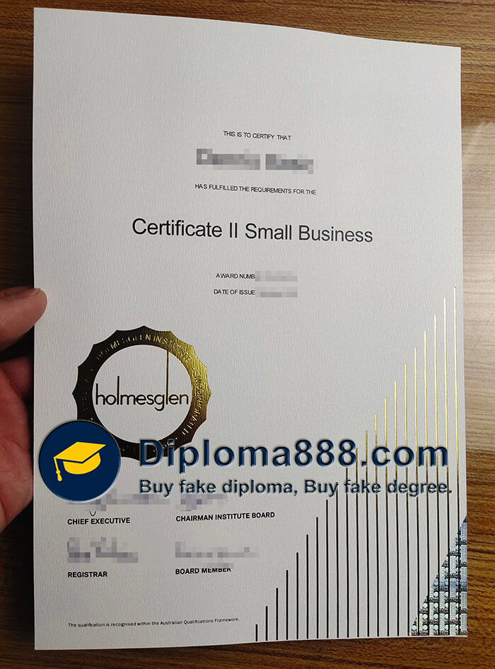 Get a Holmesglen Institute Certificate II Small Business