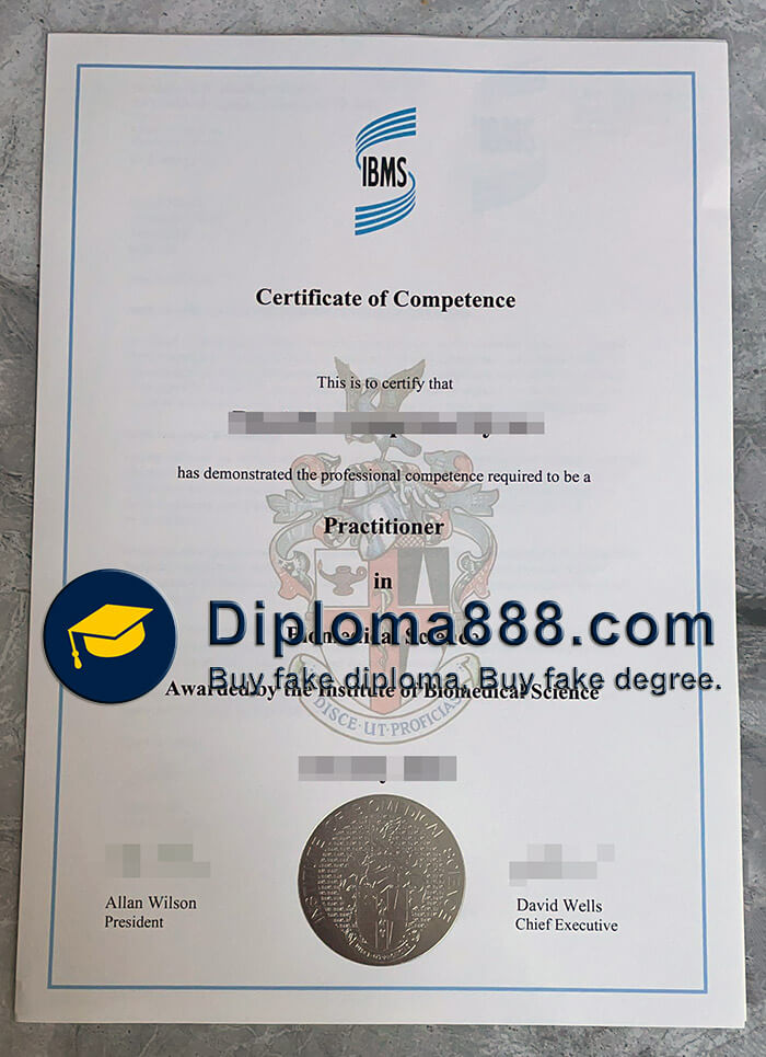 order fake IBMS certificate of Competence