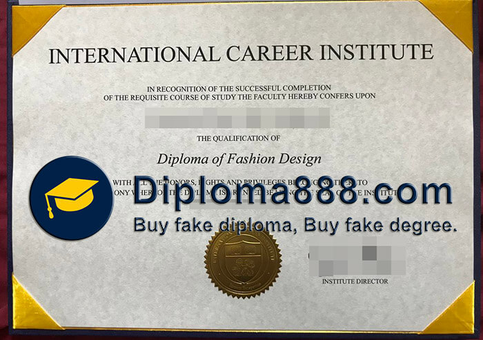 buy fake International Career Institute degree