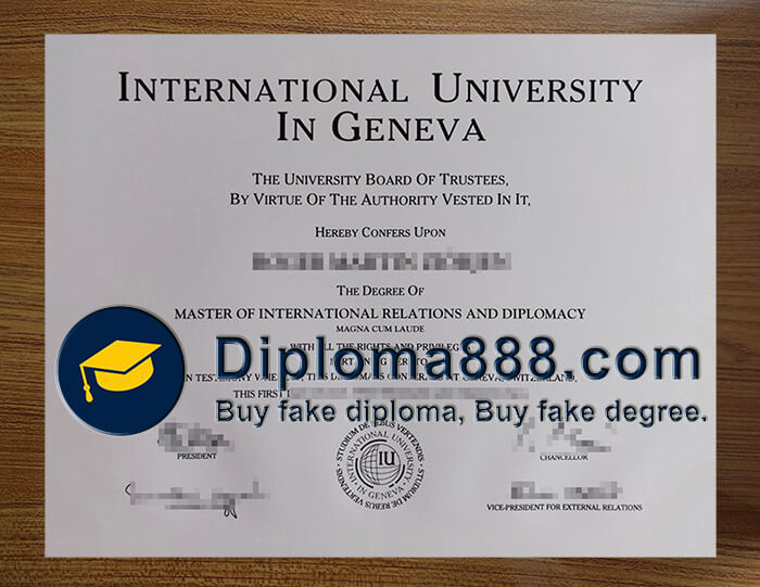 buy fake International University in Geneva degree