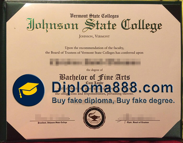 buy fake Johnson State College degree