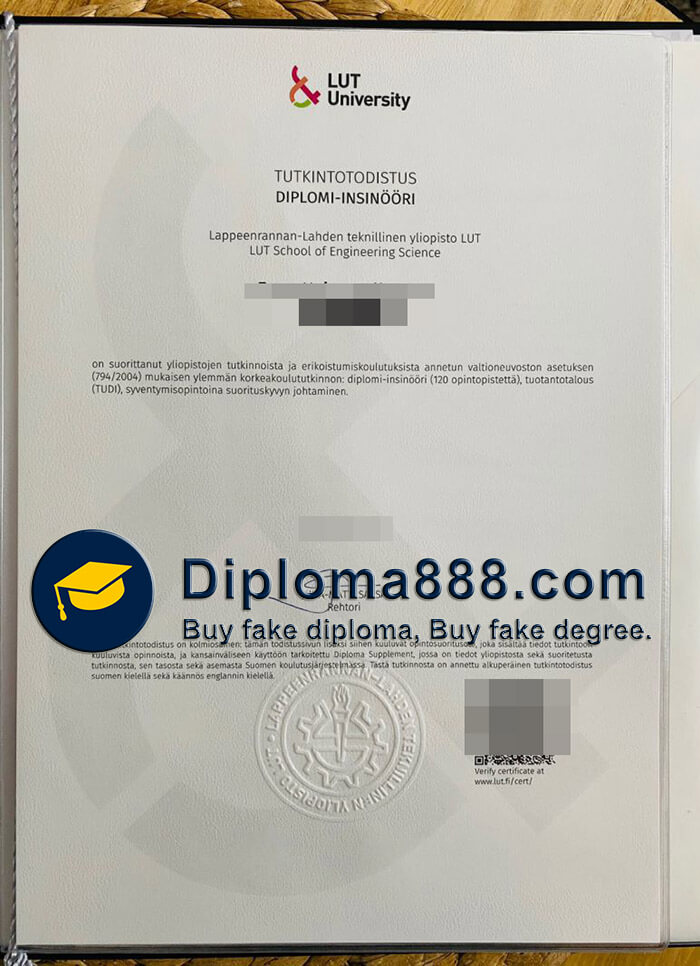 buy fake LUT University degree