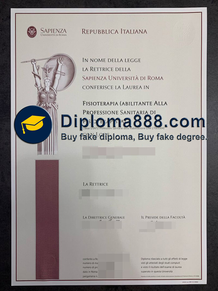 buy fake Sapienza University of Rome degree