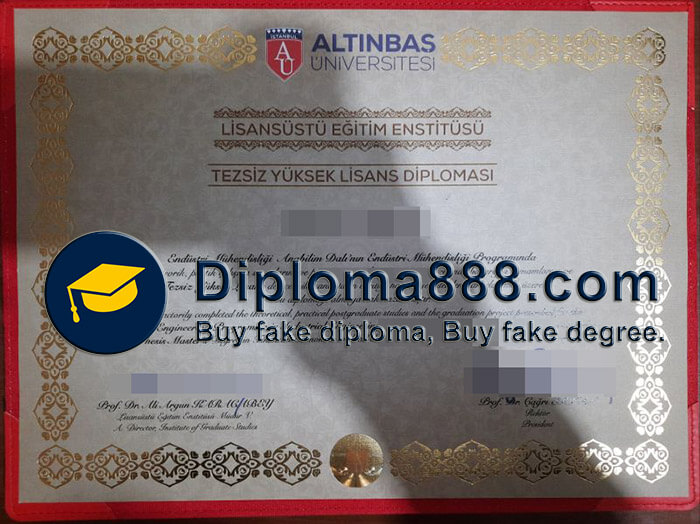 order fake Altınbaş University diploma online