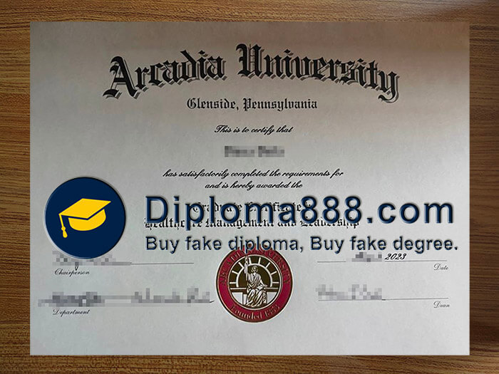 order fake Arcadia University diploma online