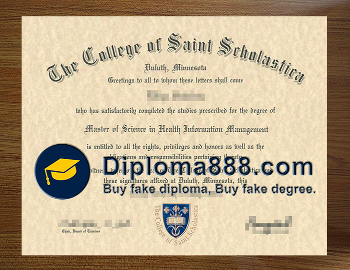 buy fake College of Saint Scholastica degree