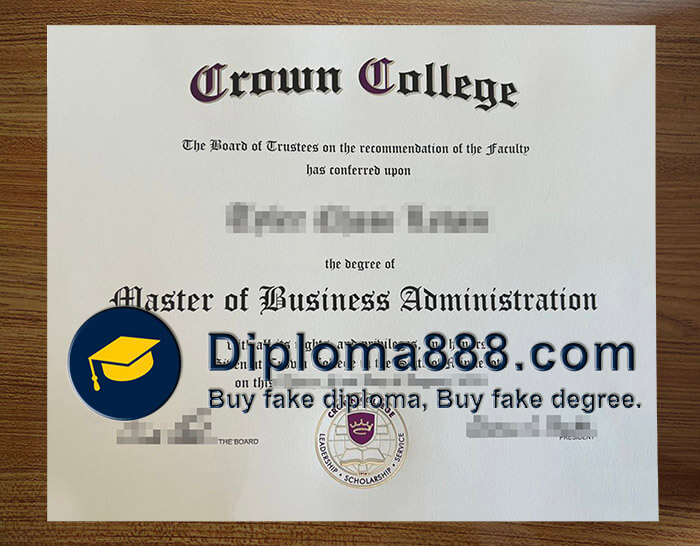 fake Crown College diploma